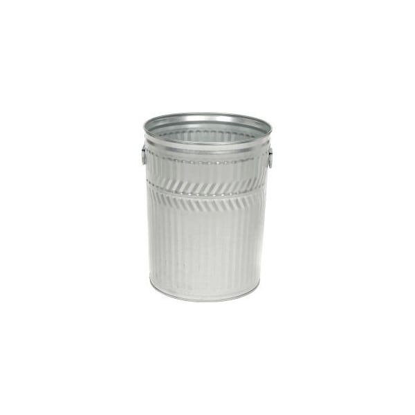 Wittco Witt Industries Heavy Duty Outdoor Galvanized Steel Corrosion Resistant Trash Can, 32 Gal, Silver WHD32C - main